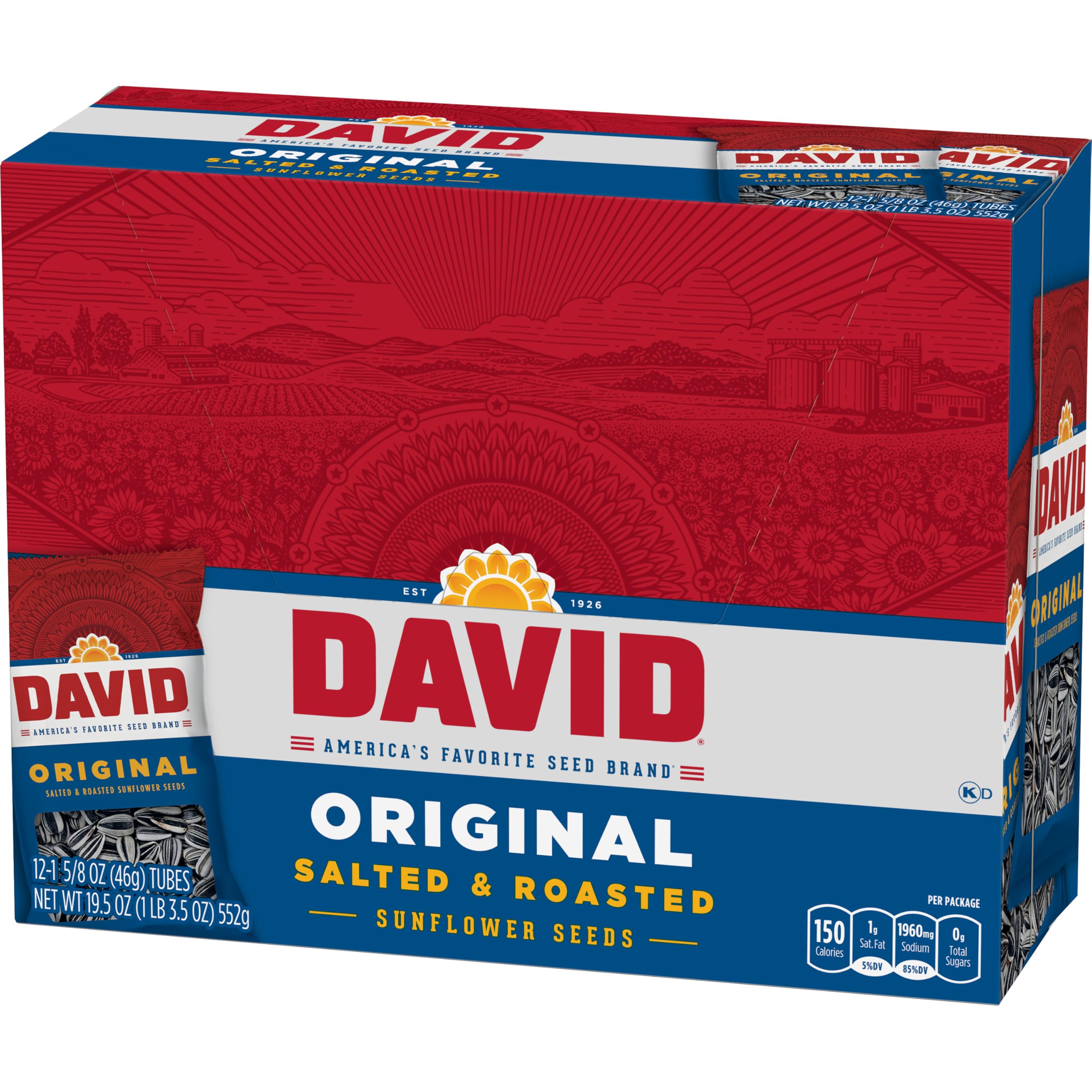 Baseball players reach for DAVID Original seeds, easy crunch between innings.