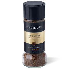 Davidoff Café Fine Aroma instant coffee jar front for a luxurious morning cup.