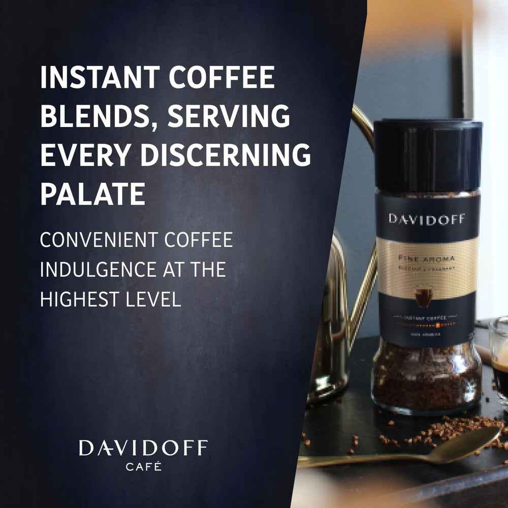 Davidoff Café Fine Aroma jar lid close-up highlighting packaging.