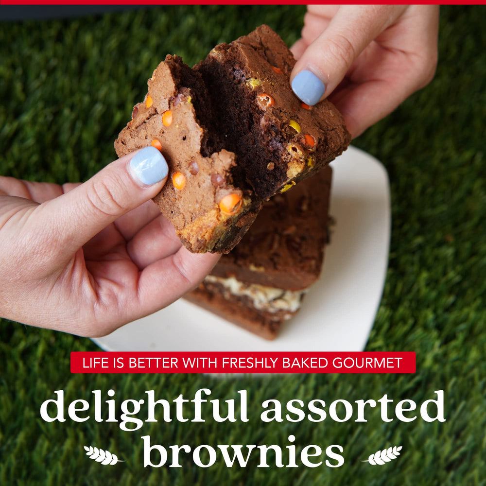 David's Cookies gift-ready brownies pair with tea or coffee