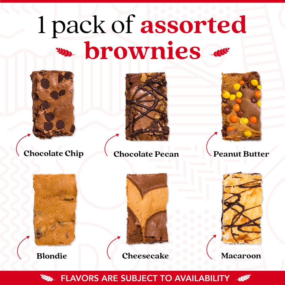 David's Cookies assorted brownies flavor variety for coffee breaks