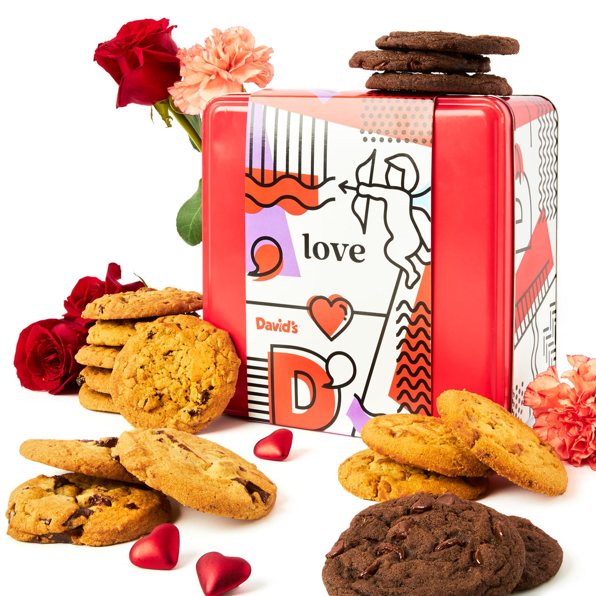 David's Cookies assorted gift tin 2lb: a premium gift option for celebrations.