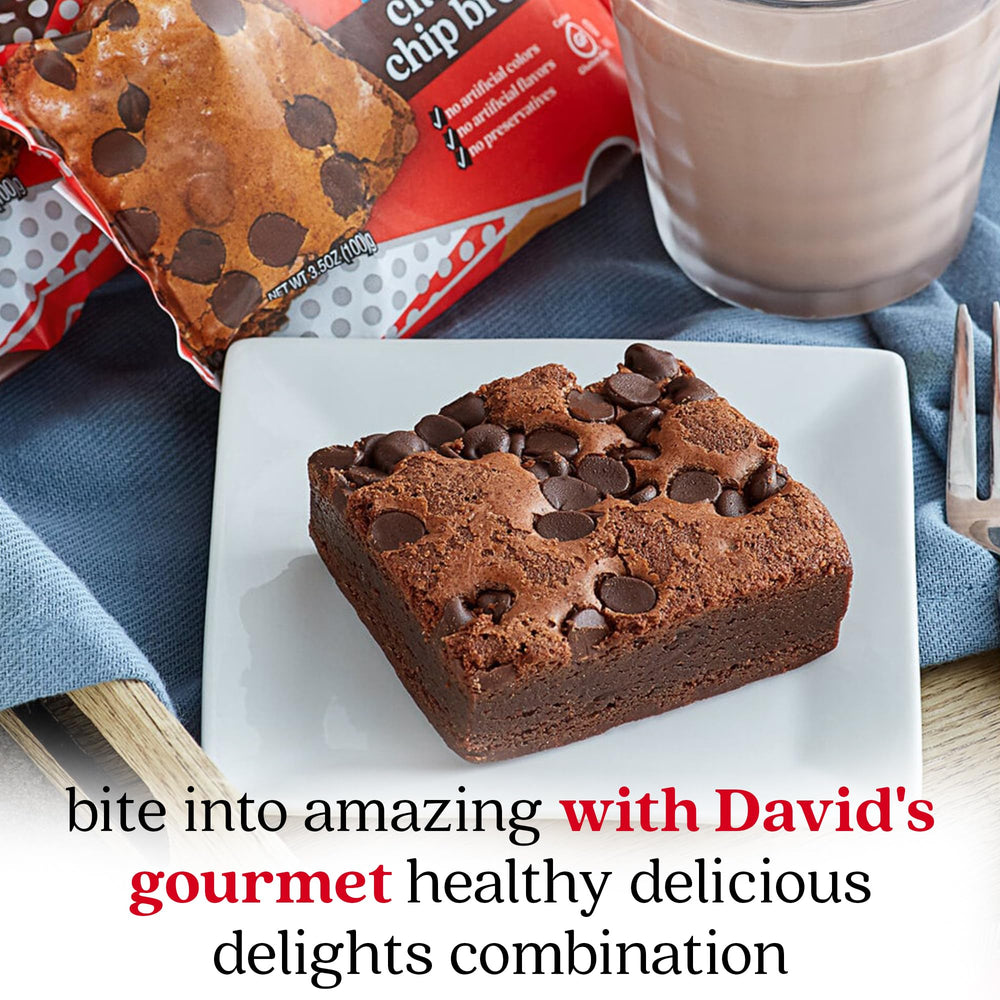 David's Cookies brand logo on box, signaling trusted bakery quality.