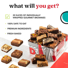 David's Cookies classic chocolate fudge brownie ready for dessert indulgence.