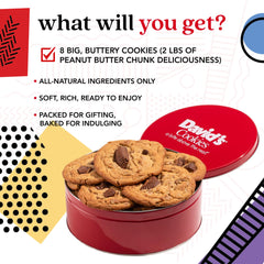David's Cookies fresh-baked peanut butter cookies, warm and comforting for home snacking.