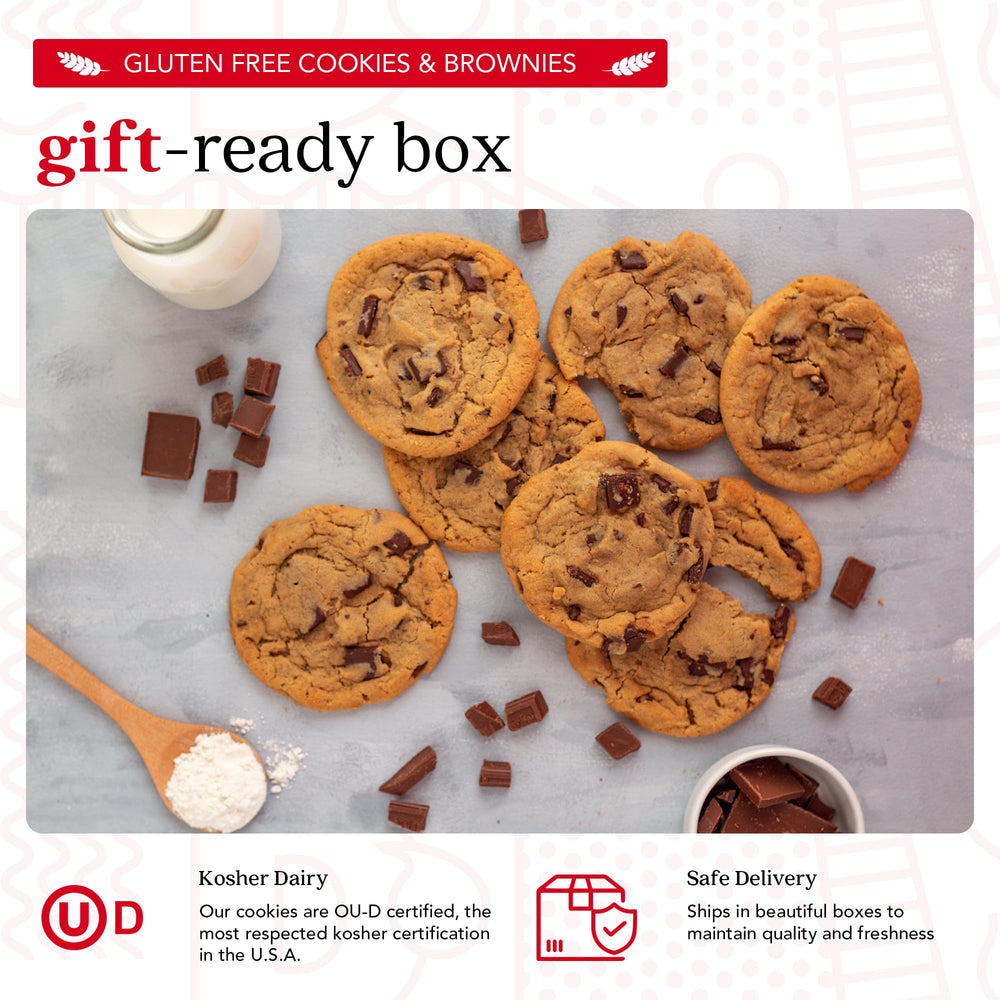 David's Cookies gift box open, ready for gifting to loved ones.