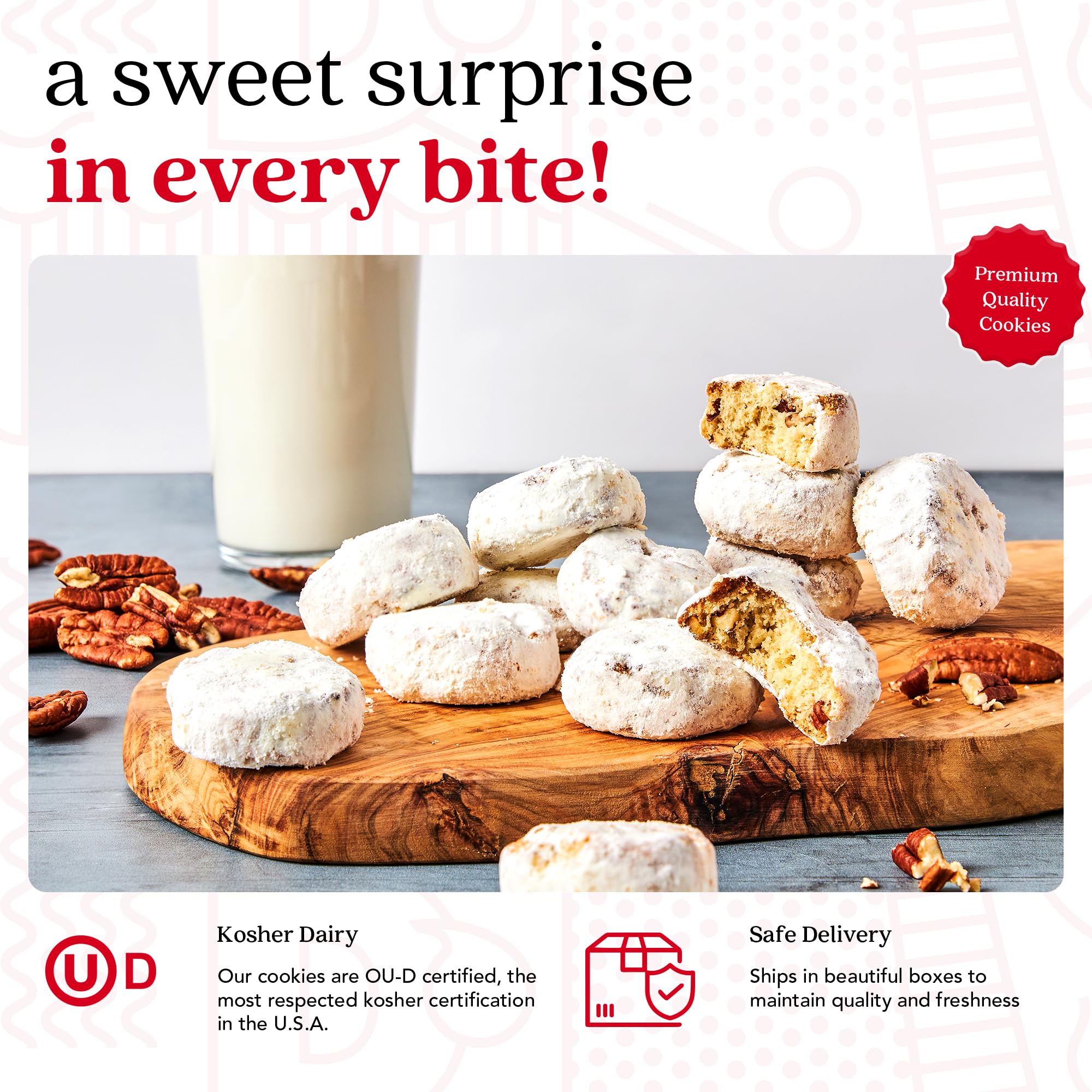 David's Cookies gift-ready round tin ideal for special occasions