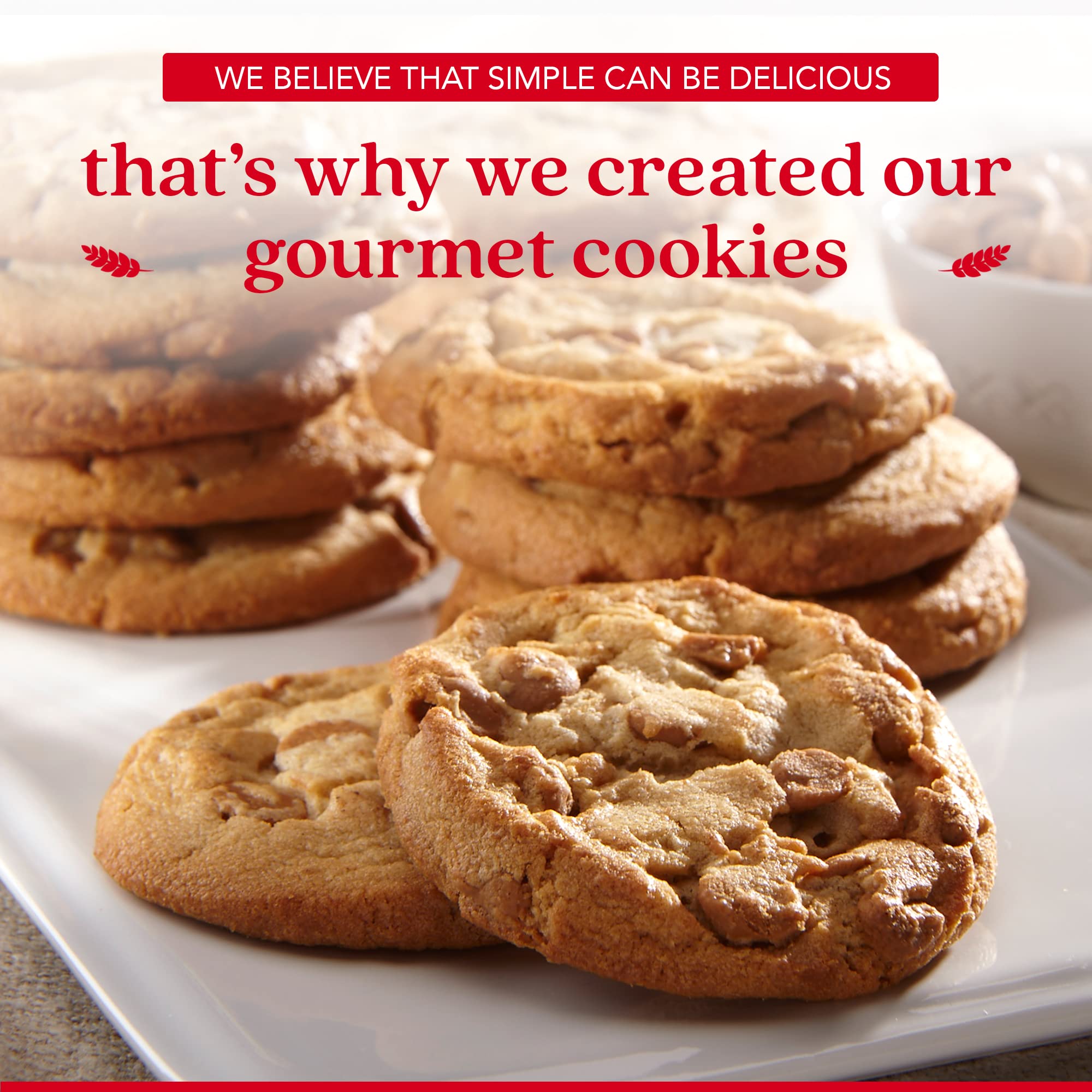 Opened gift tin showing neatly arranged cookies