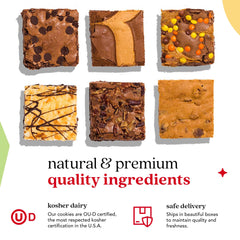 David's Cookies individually wrapped brownie slices stay fresh for lunches or sharing.