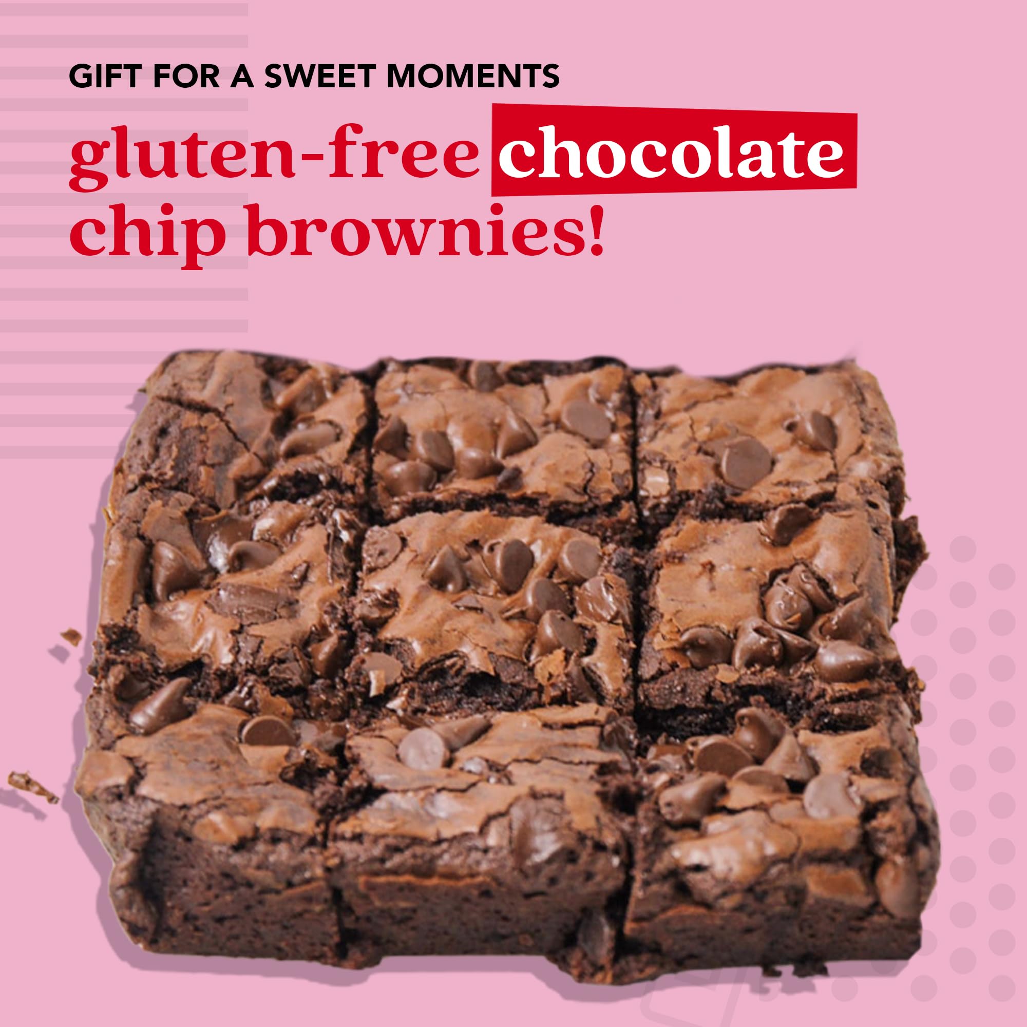 David's Cookies individually wrapped gluten-free brownies for freshness