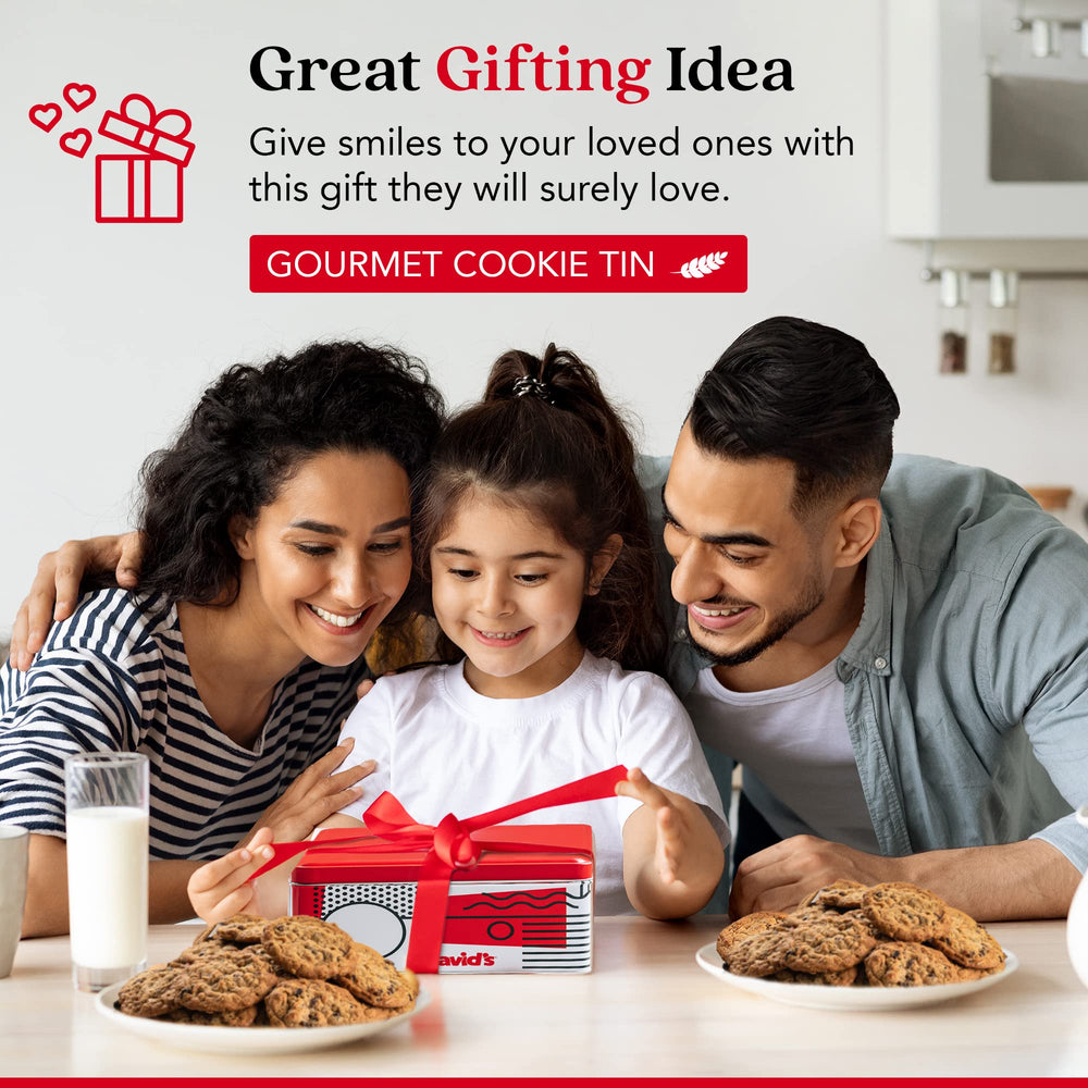 David's Cookies made in the USA badge communicates authenticity and quality