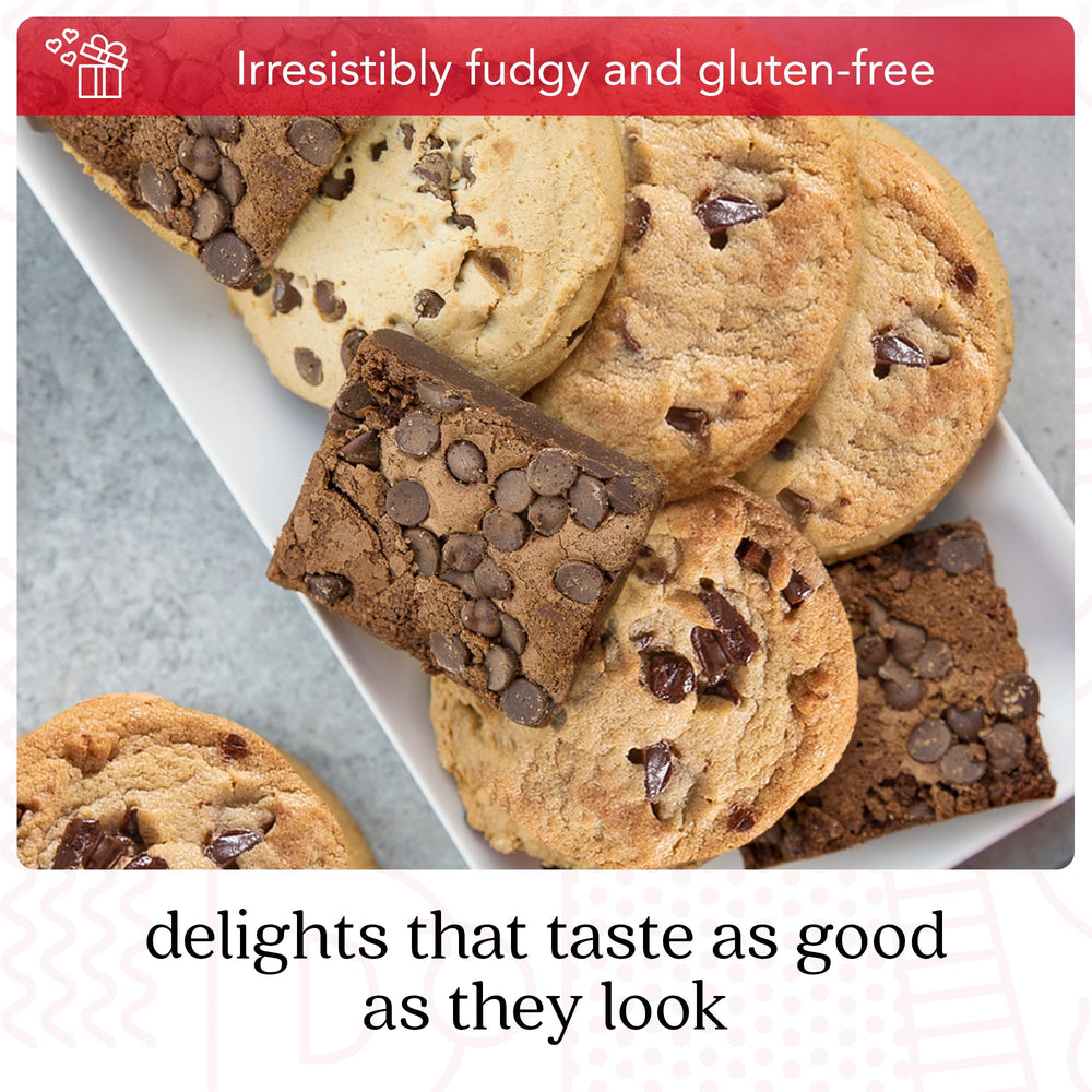 David's Cookies nut-free dairy-free gluten-free label on packaging.
