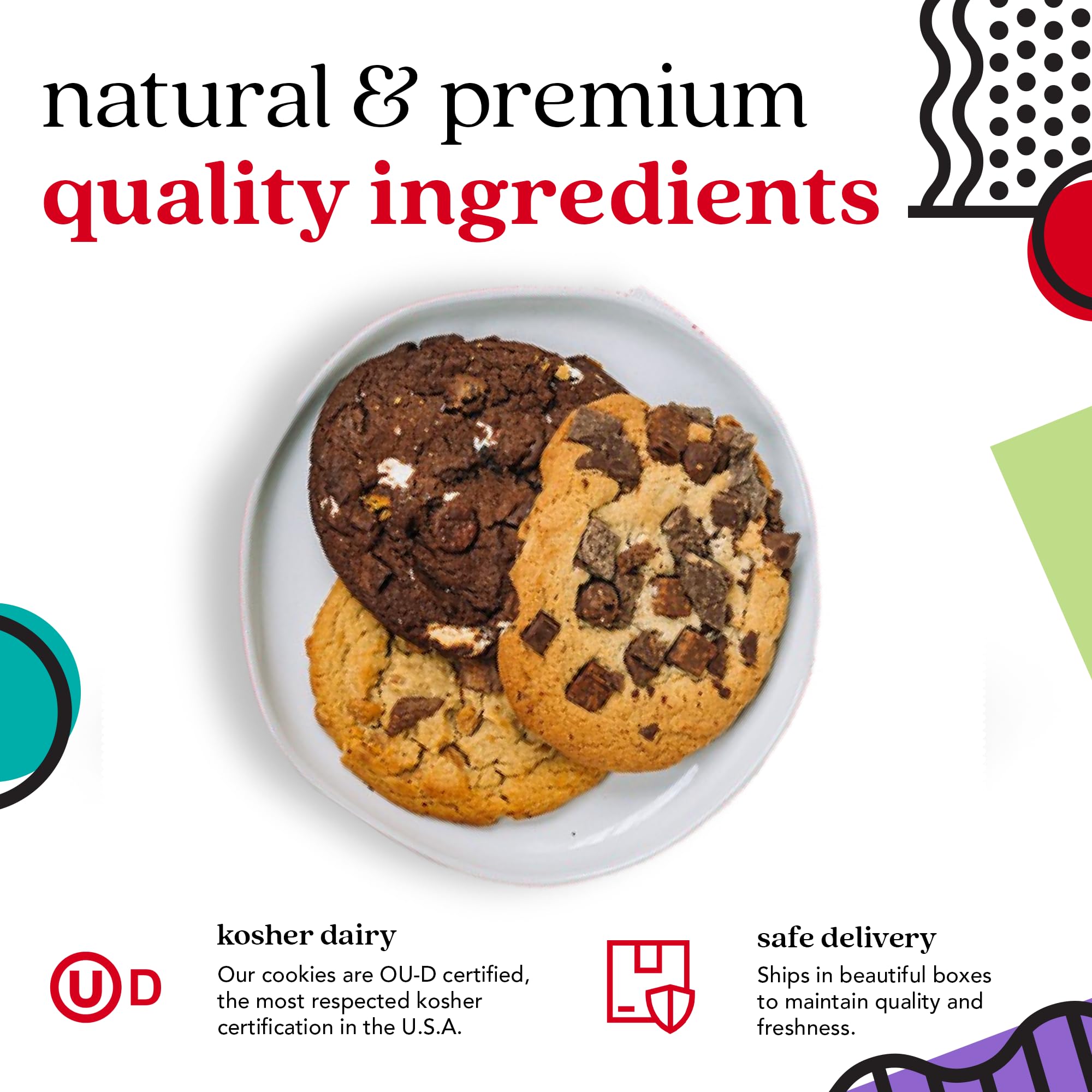 David's Cookies Peanut Butter Chunk slice, a classic crowd-pleaser.