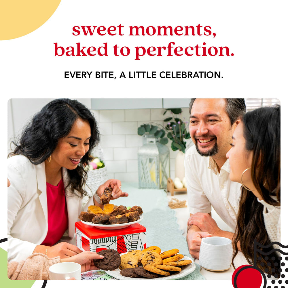 David's Cookies peanut butter cookies and brownies pairing for a cozy treat.