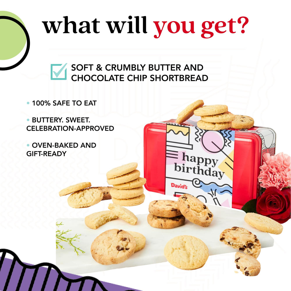 David's Cookies shortbread Original Pure Butter, classic buttery bite for sharing.
