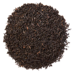 Davidson's Assam Banaspaty Estate—tea pour into cup highlights bold aroma and malty finish.