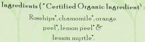 Bulk packaging of Davidson's Herbal Chamomile & Fruit tea.