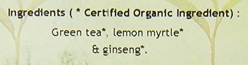 Davidson's Organic green tea leaves on a board, high-quality base for a clean brew.