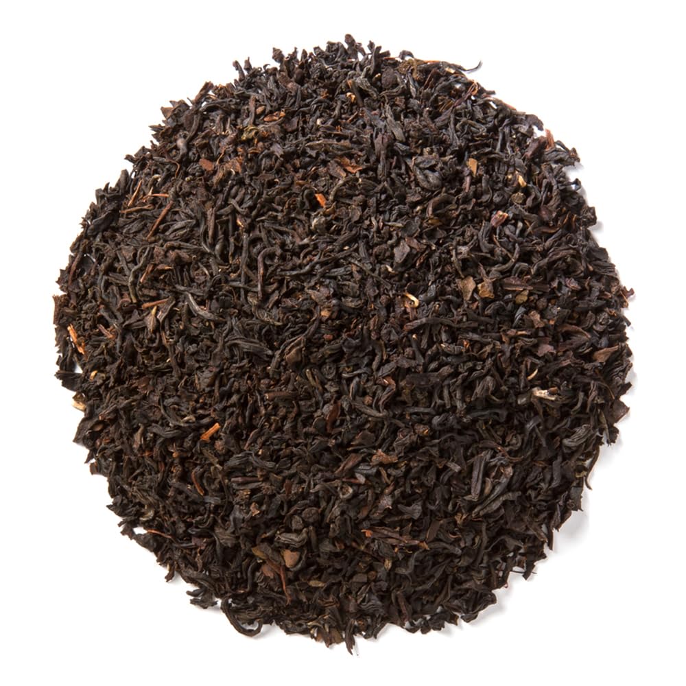Davidson's Irish Breakfast packaging emphasizes responsibly sourced, organic tea.