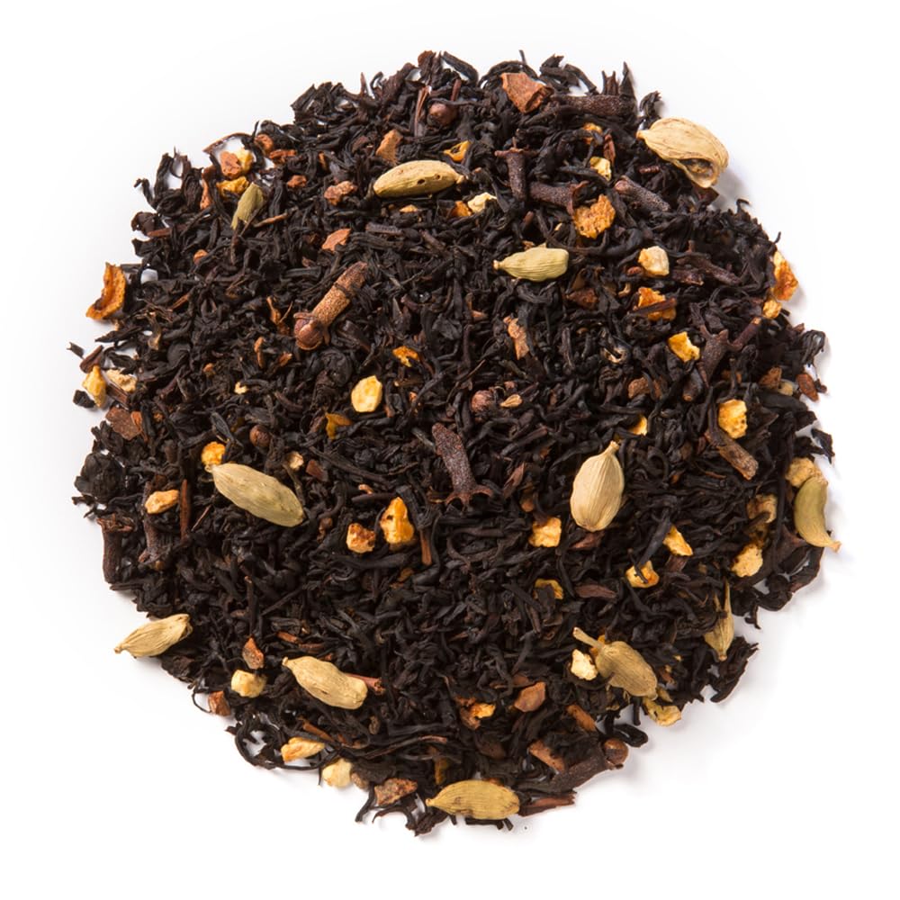 Davidson's Mandarin Chai with Anise being poured, for bold spice and a comforting aroma.