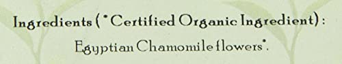 Davidson's Organics chamomile flowers loose leaf in basket suggesting relaxing evening tea
