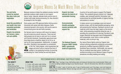 Davidson's Guayusa Energy OTCO organic certification indicates trusted sourcing