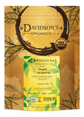 Davidson's Organics Singell Darjeeling loose-leaf tea in a 16oz bag for everyday brewing