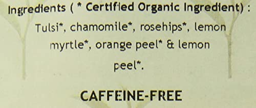 Davidson's Tulsi Chamomile Flower loose leaves close-up for soothing evenings.