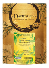 Davidson's South African Green Rooibos loose leaf offers a light, earthy aroma for everyday sipping.