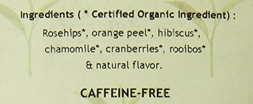 Davidson's Cranberry Orange tea cup steep highlighting vibrant brew.
