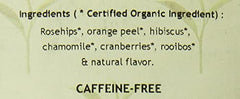 Davidson's Cranberry Orange tea cup steep highlighting vibrant brew.