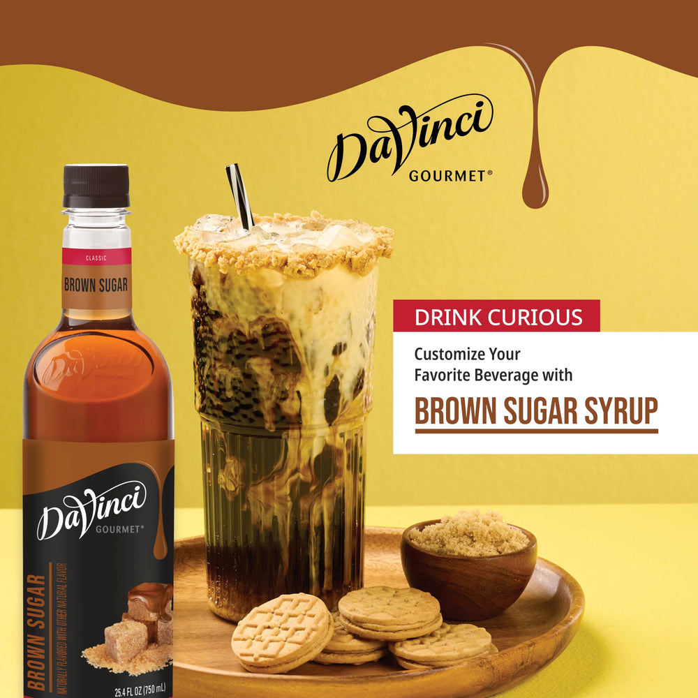 DaVinci Gourmet Brown Sugar Syrup aroma fills the kitchen with inviting sweetness.