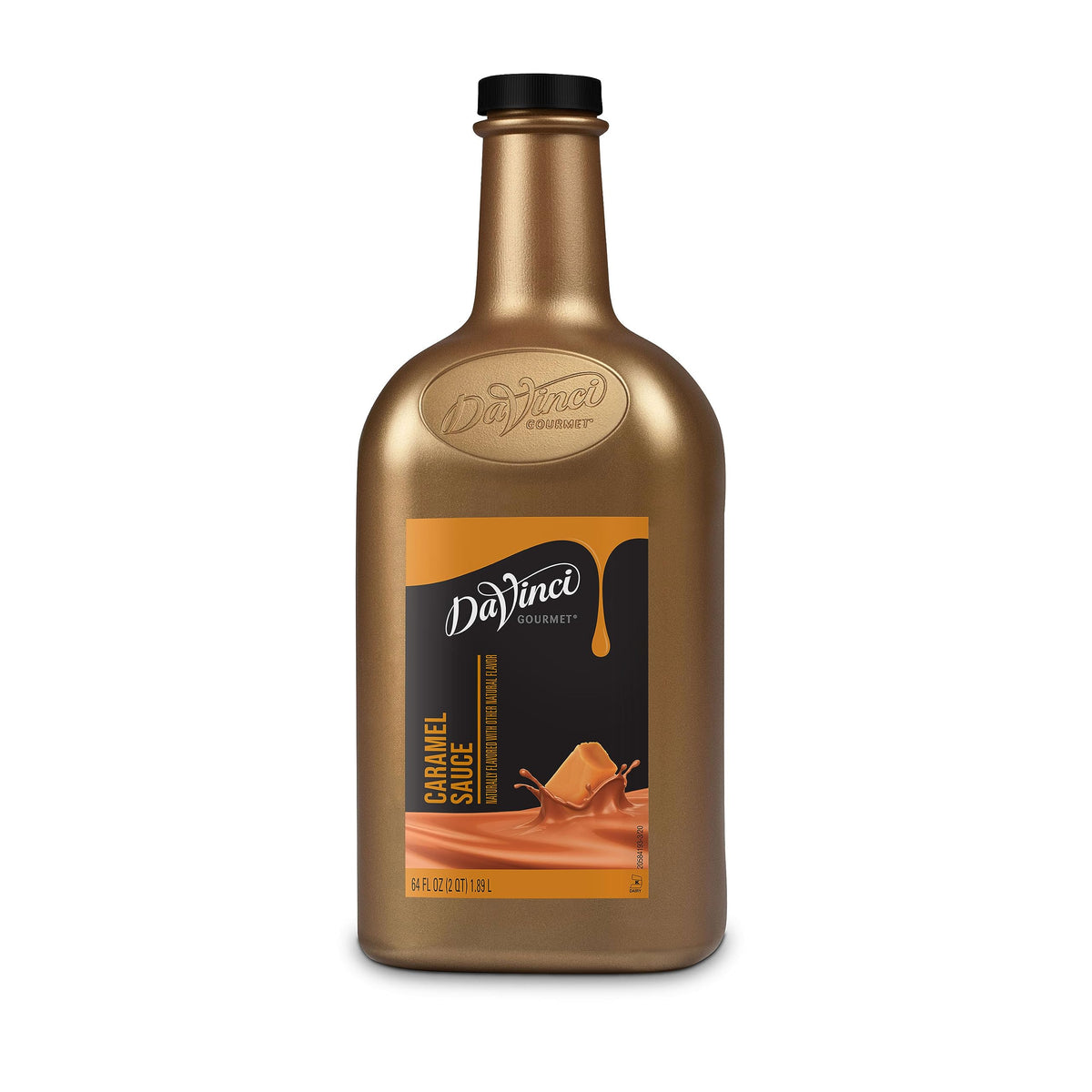 DaVinci Gourmet Classic Caramel Sauce pour over coffee for creamy caramel swirl.