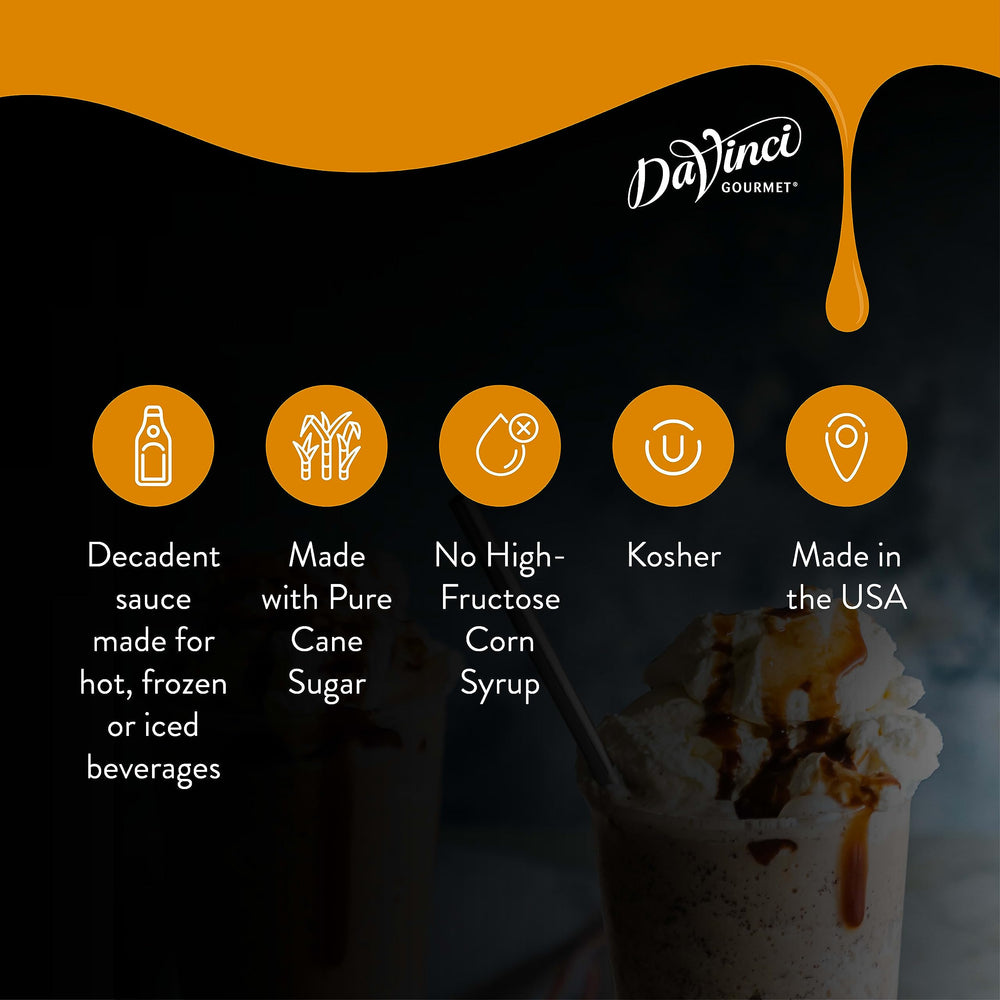 DaVinci Gourmet Classic Caramel Sauce Kosher-Dairy certified for dairy-friendly kitchens.
