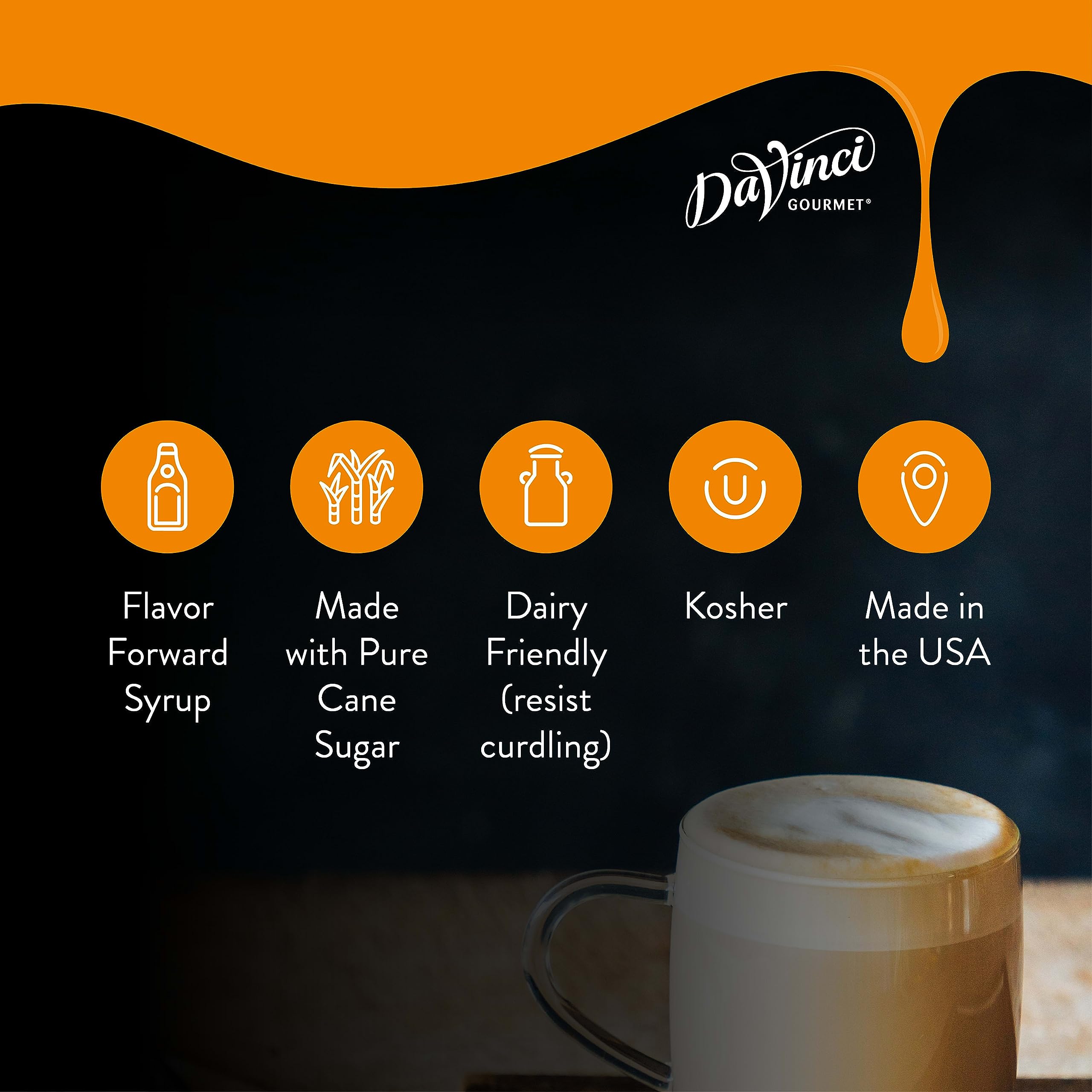 Coffeehouse-inspired caramel flavor in a bottle from DaVinci Gourmet.