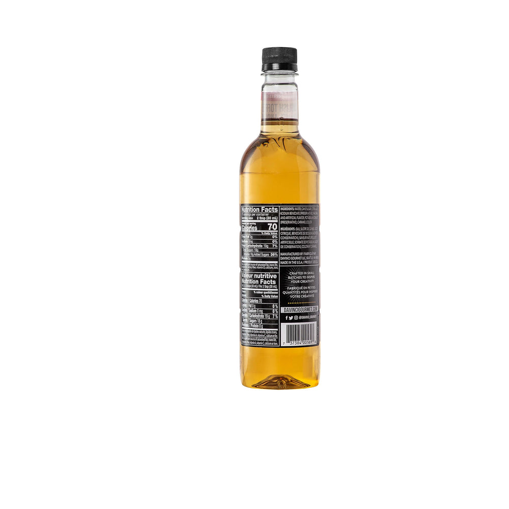 DaVinci Gourmet English Toffee Syrup swirl in latte for rich aroma