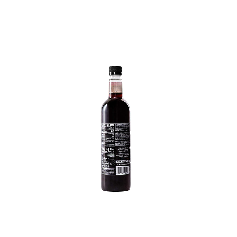 DaVinci Gourmet Classic German Chocolate Cake Syrup in a coffee cup for a café-style twist