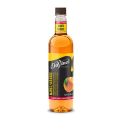 DaVinci Gourmet Classic Mango Syrup bottle pour for tropical beverages
