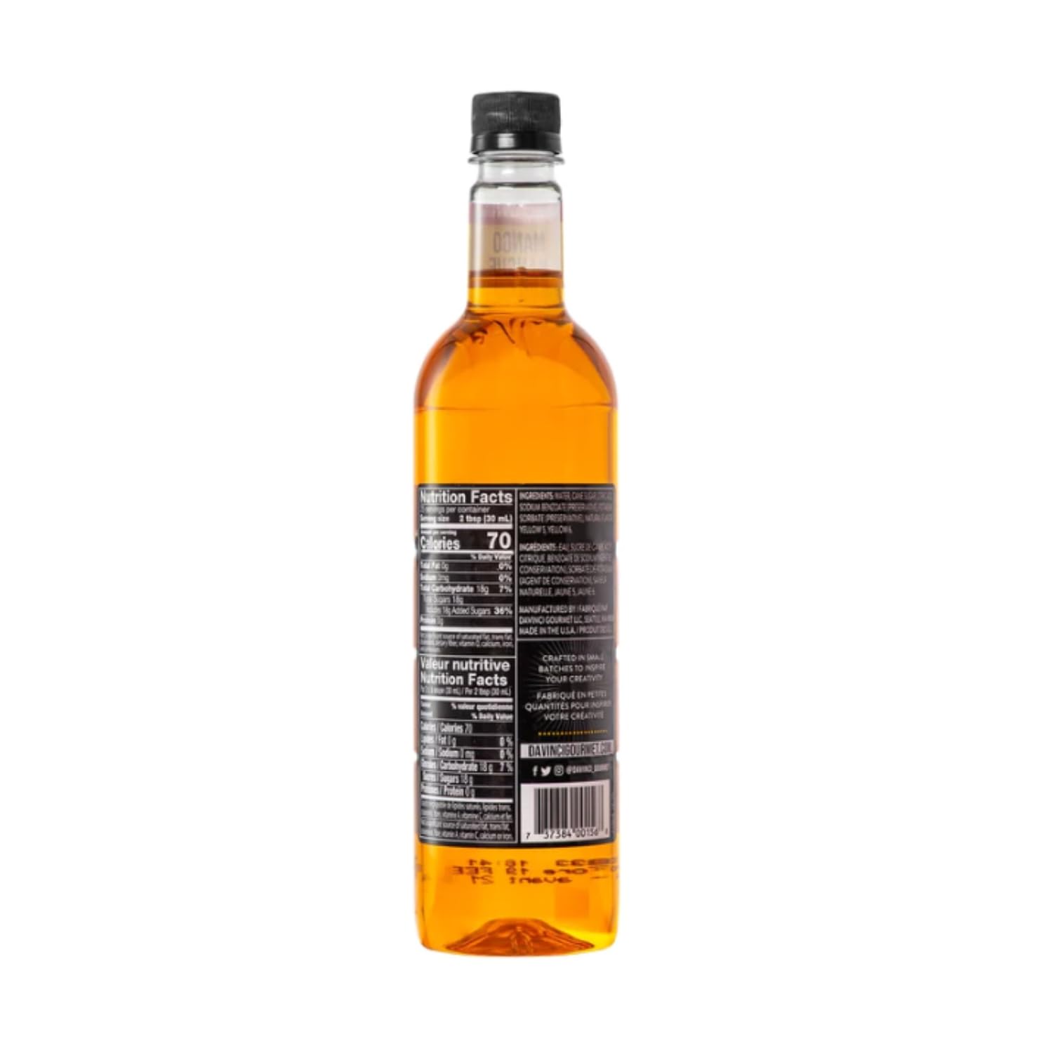 DaVinci Gourmet Classic Mango Syrup pump for easy, precise use