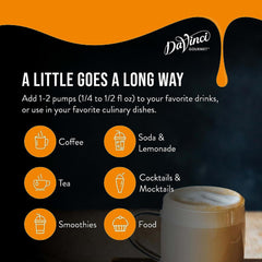 DaVinci Gourmet Classic Peach syrup label highlights kosher-pareve certification.