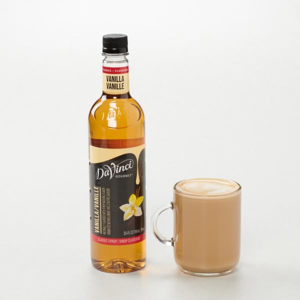 DaVinci Gourmet Classic Vanilla Syrup resists curdling in dairy drinks.