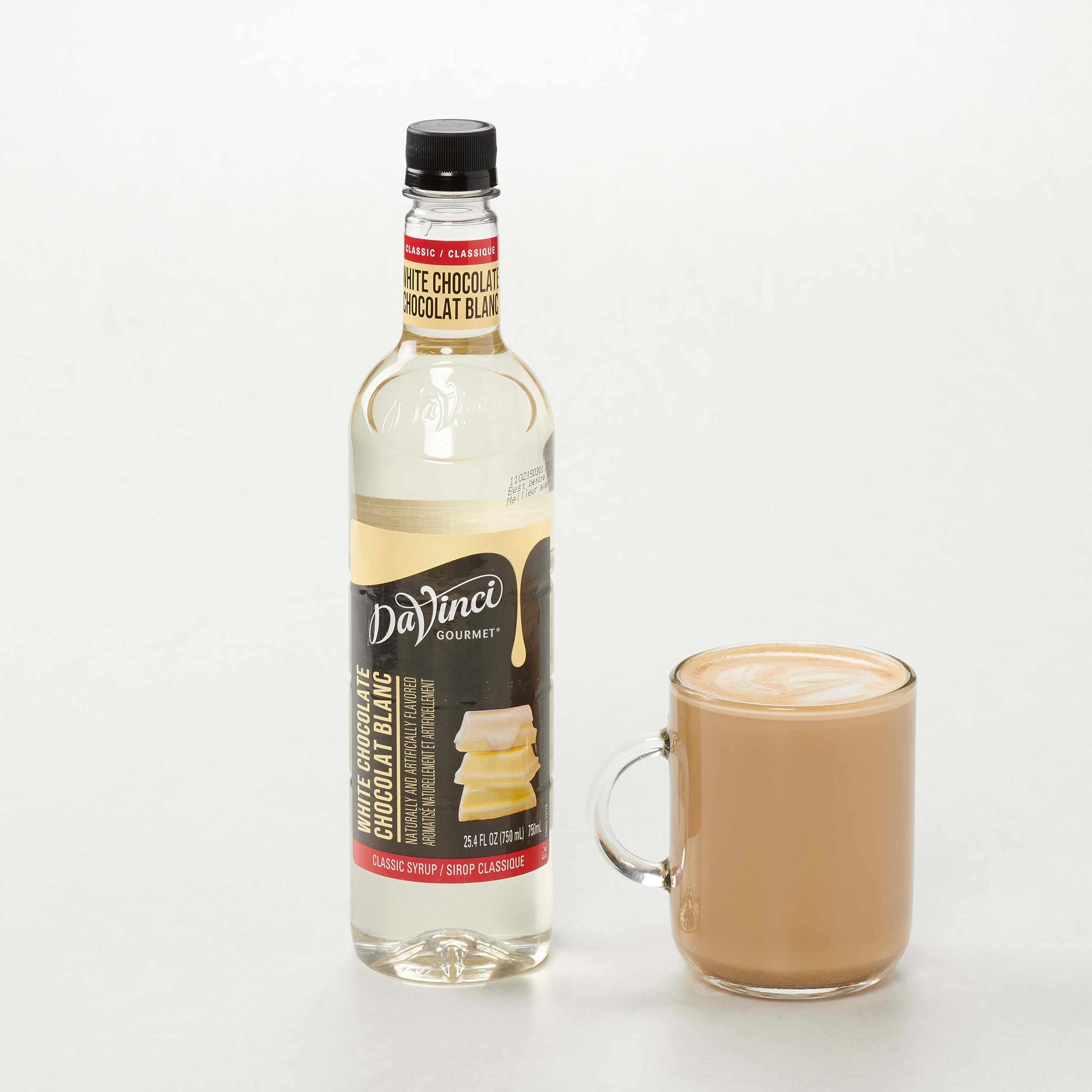 DaVinci Gourmet Classic White Chocolate Syrup cocktail and mocktail use for flavor boost.