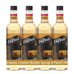 DaVinci Gourmet Cookie Butter Syrup bottle ready to pour into coffee for warm spice