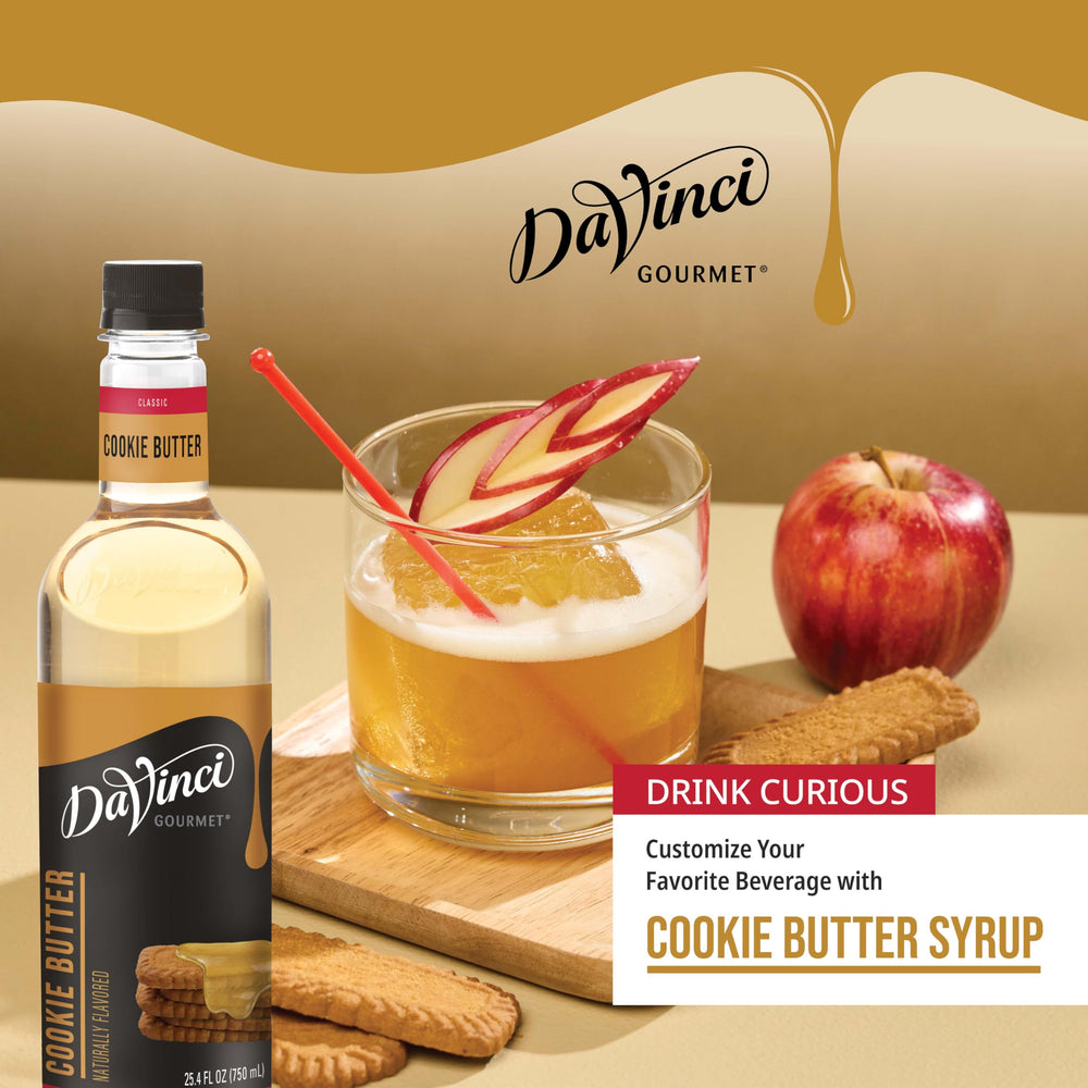 Dessert cocktail using Cookie Butter Syrup for a creamy Speculoos twist
