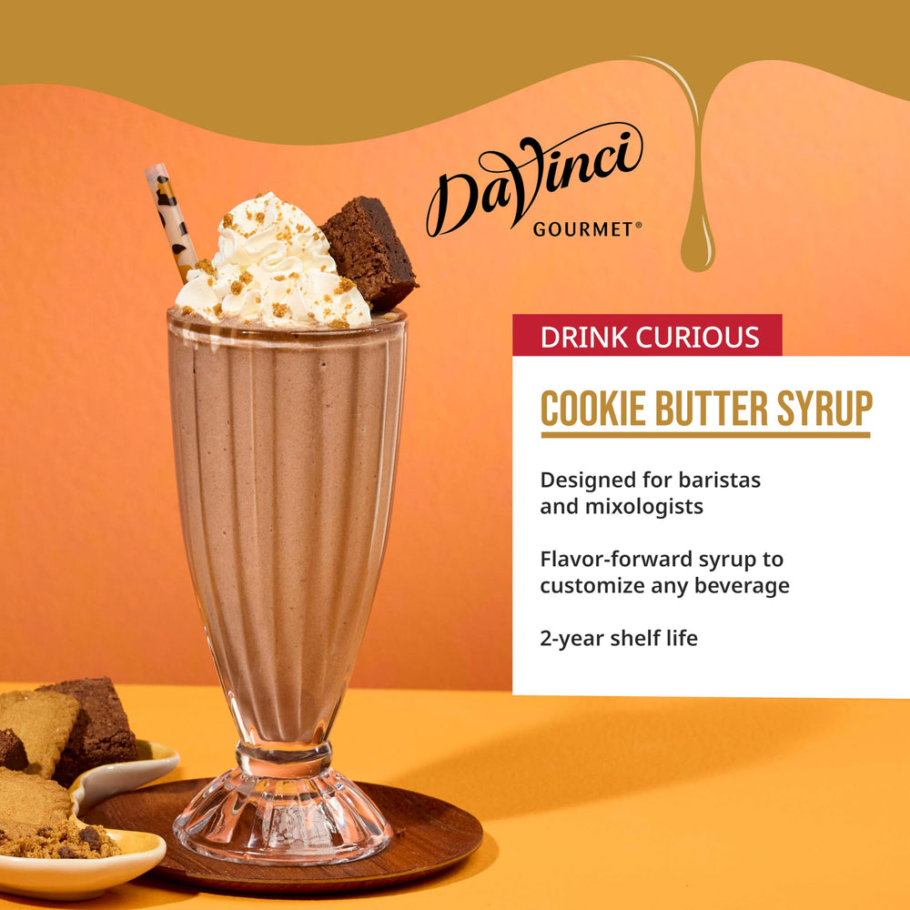 Frappe made with DaVinci Cookie Butter Syrup for dessert-like indulgence