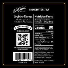 Cookie Butter Syrup pump shows easy flavoring for beverages