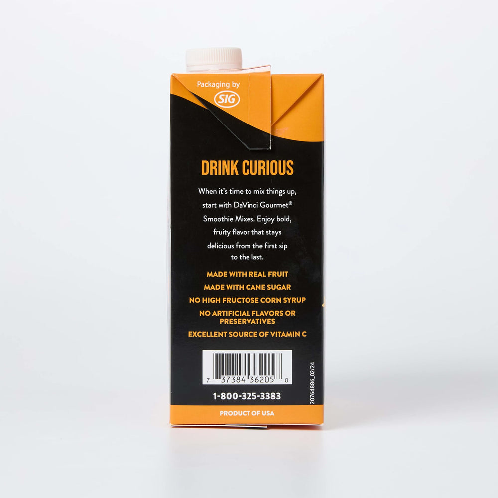 DaVinci Gourmet Extreme Peach Smoothie used in a frozen cocktail concept