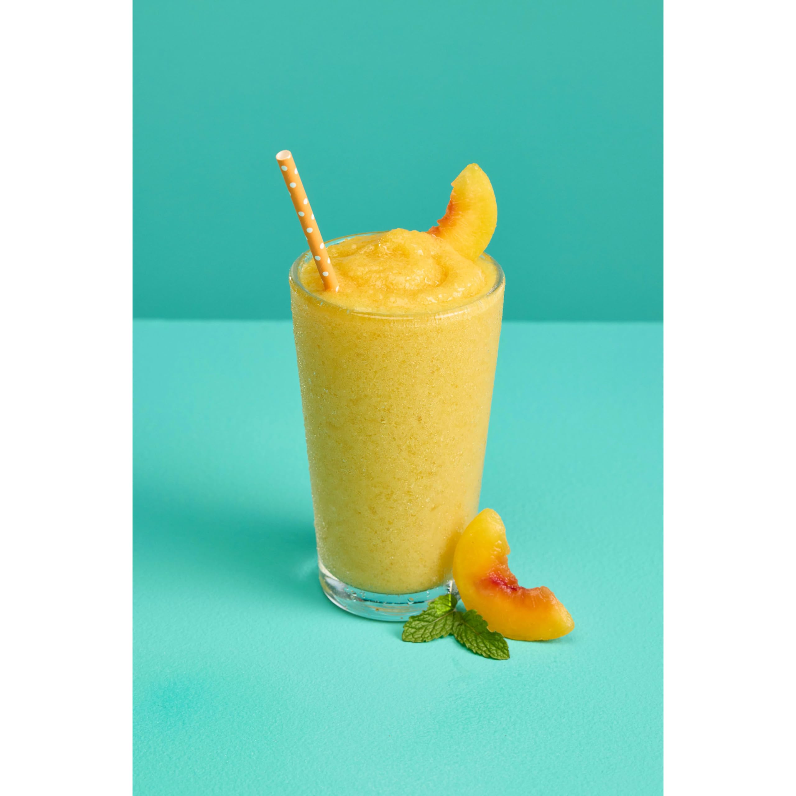 DaVinci Gourmet Extreme Peach Smoothie shelf-stable packaging on a store shelf