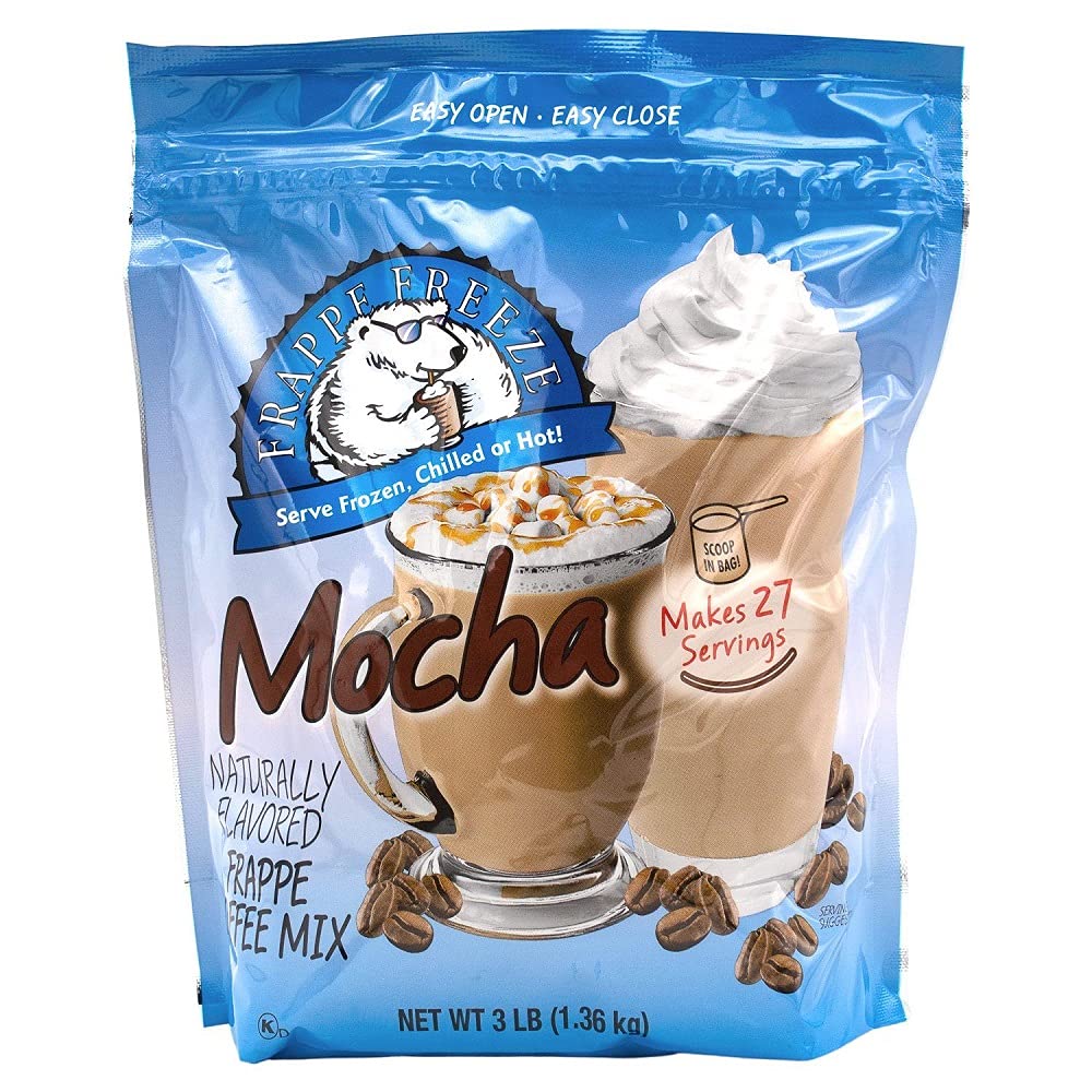 DaVinci Gourmet Frappe Freeze Mocha 3 lb bag for café-quality flavor at home.