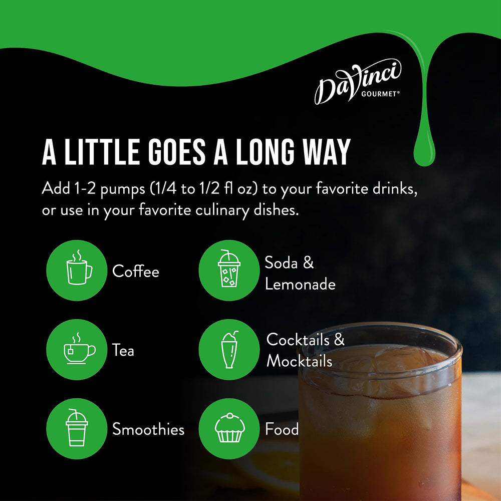 Dairy beverage demonstrating DaVinci Gourmet Honey Syrup's dairy compatibility